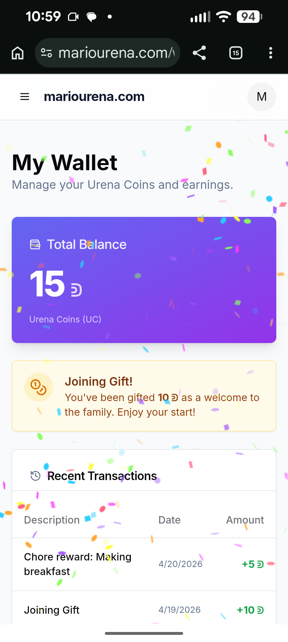 Mobile chore management
